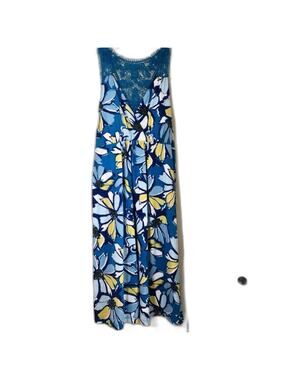 New Elle Sleeveless Summer Beach Floral Dress Cotton Size M